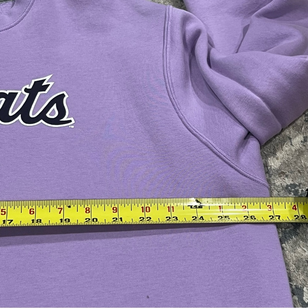 Men’s Nike K-State Wildcats lavender long sleeve crew sweatshirt sz XXL - Picture 5 of 7